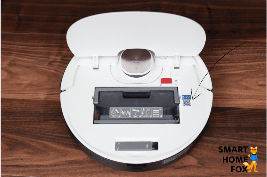 OZMO T8 добавляется в приложение путем сканирования QR-кода.